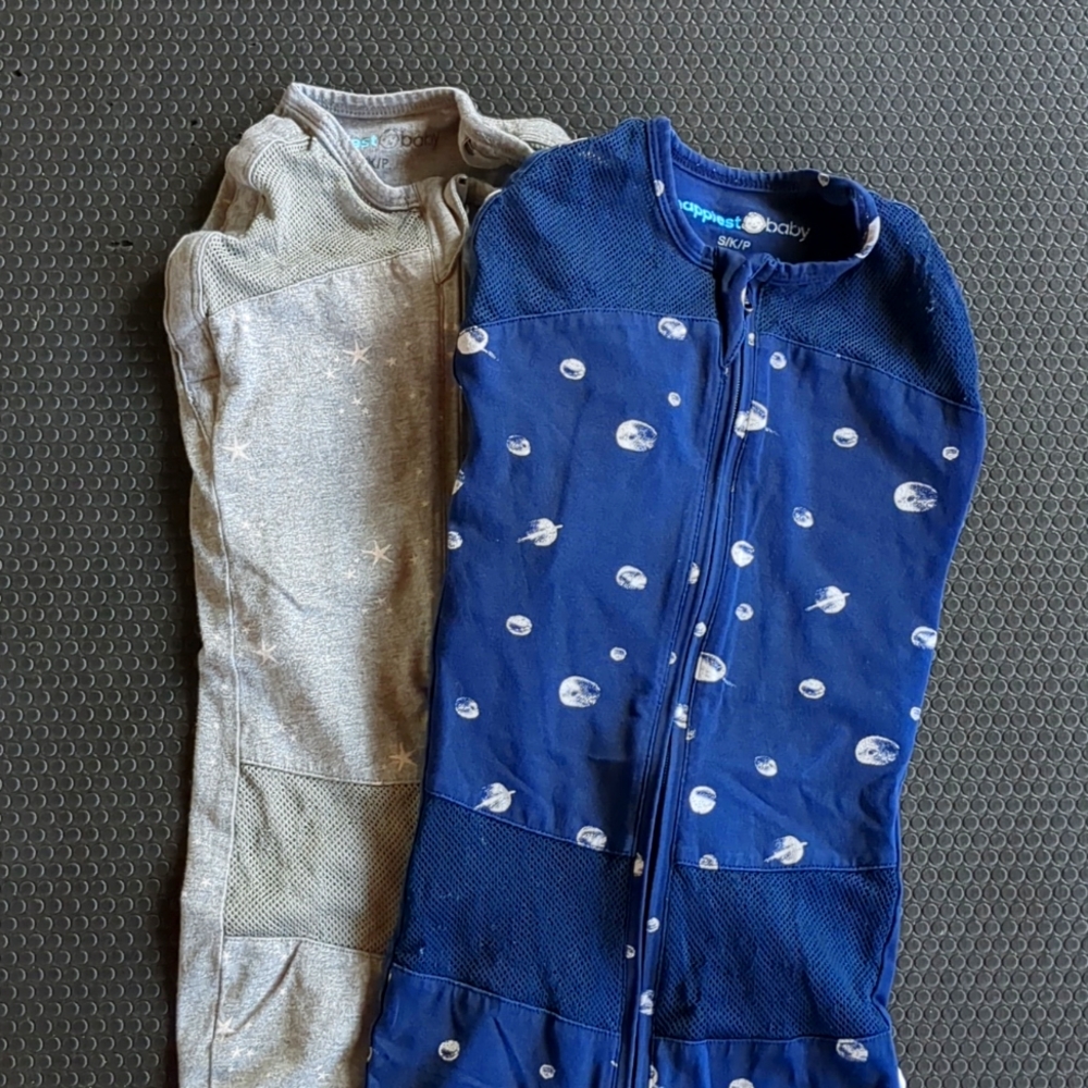 Two Happiest Baby sleep sacks